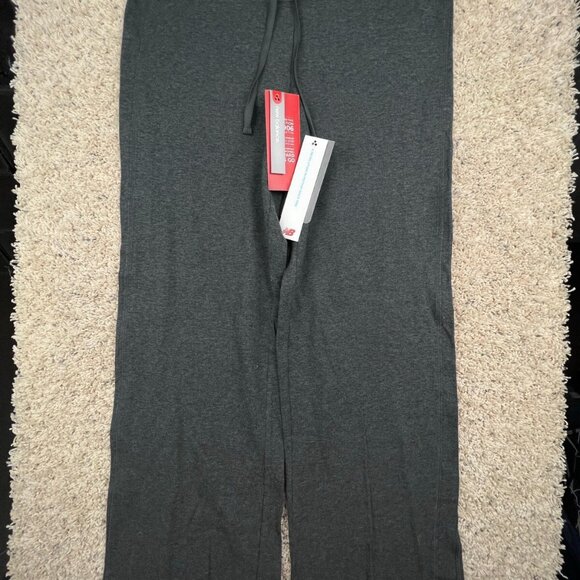 New Balance SweatPants Womens Medium Gray Stretch Athleisure Straight Leg - Picture 1 of 12